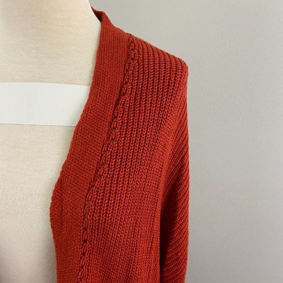NWT ABOUND‎ Red Persimmon Knit Cardigan (L) - Picture 3 of 8